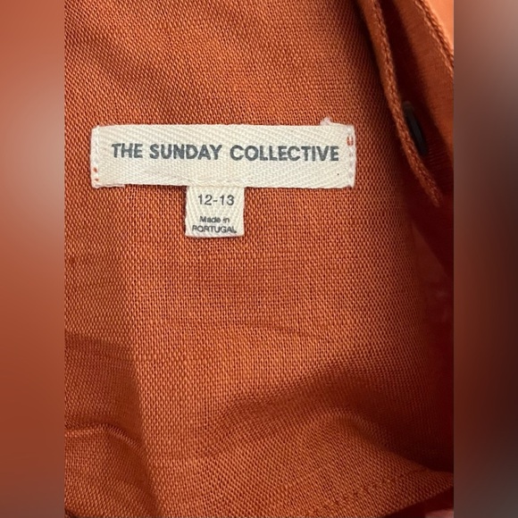 The Sunday Collective Kids 12-13 yrs Jumpsuit Overall Linen/Cotton Blend Argile - Picture 9 of 9